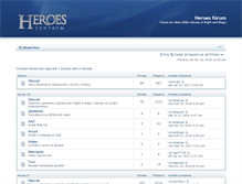 Tablet Screenshot of forum.heroes-centrum.com